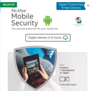 McAfee 1 User 1 Year Mobile Security Activation Code Rs 1