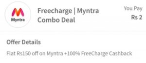 freecharge myntra coupon