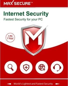 Max Secure Software Internet Security Version 6 - 1 PCs, 1 Year (Email Delivery in 2 Hours - No CD)
