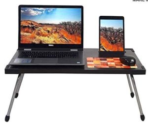 Saimani Laptop Table with inbuilt Mobile Stand and Mouse Pad, Full Size