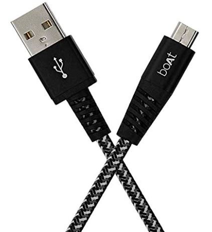 boAt Rugged v3 Extra Tough Unbreakable Braided Micro USB Cable