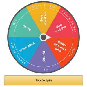 Amazon Summer Sale Spin and Win 29 April