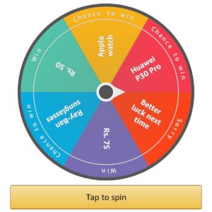 Amazon Summer Sale Spin And Win Prizes 2 May