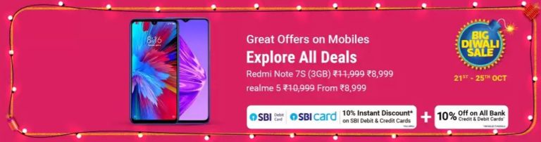 Amazon Flipkart Sale Best offers on Mobile