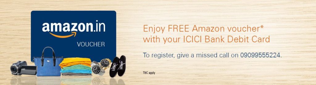 ICICI Free Amazon Voucher