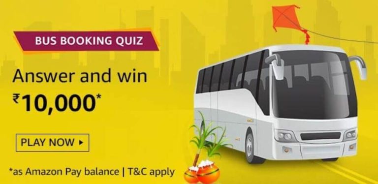 Amazon-Bus-Booking-Quiz-Answers