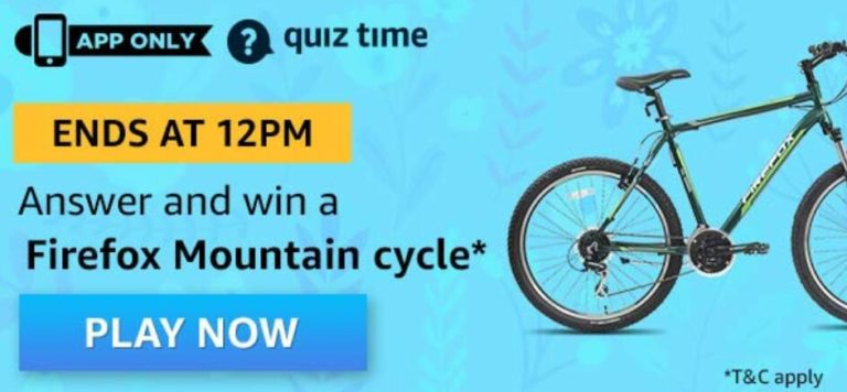 Amazon Quiz Answers Today Firefox Mountain Cycle