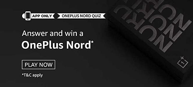 Amazon OnePlus Nord Quiz Answers