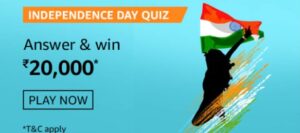 Amazon Independence Quiz Answers