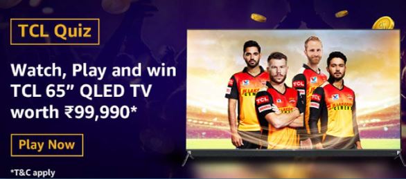 Amazon TCL Quiz Answers