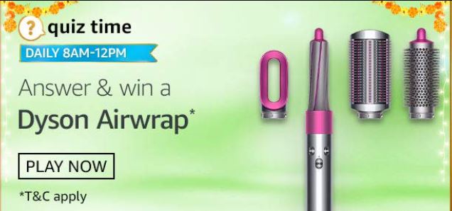 Amazon Quiz Dyson Airwrap Answers