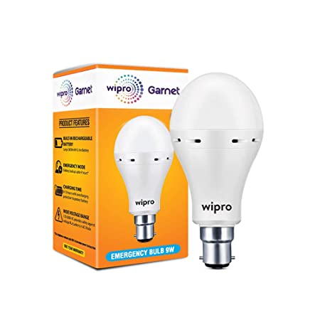 Wipro Garnet Emergency LED Bulb 9W 6500K AllTrickz.jpg