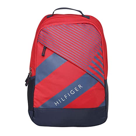 Tommy Hilfiger 46 cms Brick Red Laptop Backpack (TH AllTrickz.jpg