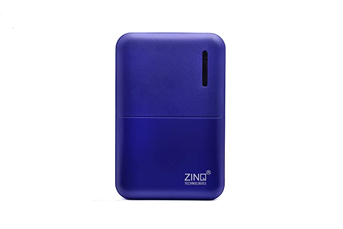Zinq Technologies Z5KP 5000mAh Lithium Polymer Power Bank with Dual Output  (Blue) AllTrickz.jpg