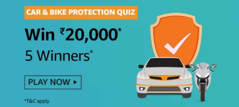 Amazon Car and Bike Protection Quiz Answers