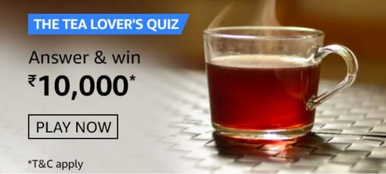 Amazon The Tea Lovers Quiz Answers