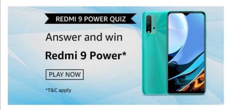 Amazon-Redmi-9-Power-Quiz-Answers