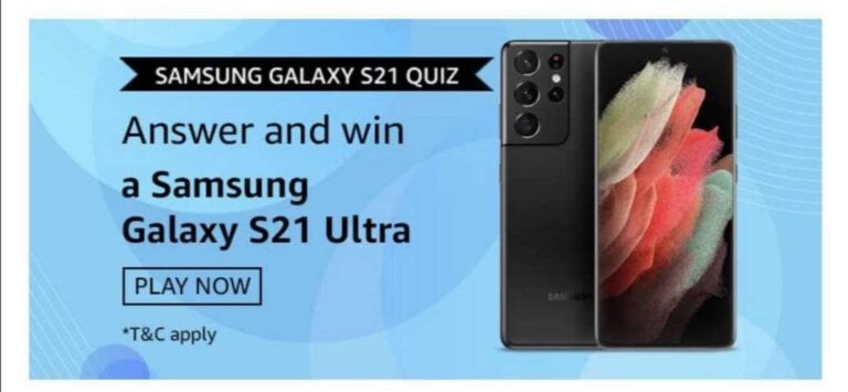 Amazon Samsung Galaxy S21 Quiz Answers