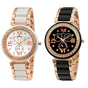 SWISSTYLE Analogue Womens Watch  White Dial White Colored Strap   Pack of 2  AllTrickz.jpg