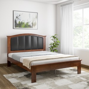 @Home by nilkamal Morgan Solid Wood Queen Bed Finish Color   CHERRY  AllTrickz.jpg