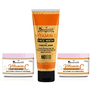 Beautilo Skin Glowing Combo Pack  Vitamin C Face wash with charcoal Beads AllTrickz.jpg