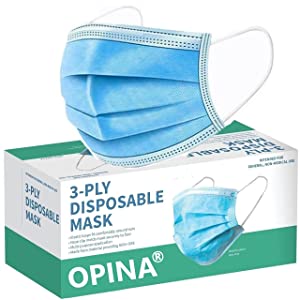 OPINA 3 ply Surgical disposable face mask With Nose Clip Certified by CE AllTrickz.jpg
