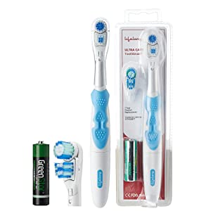 Lifelong LLDC45 Ultra Care Battery Operated Toothbrush With Replacement Head AllTrickz.jpg