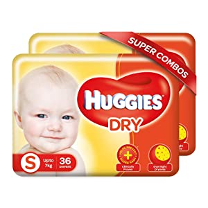 Huggies New Dry Small  S  Size Diapers Combo Pack of 2 AllTrickz.jpg
